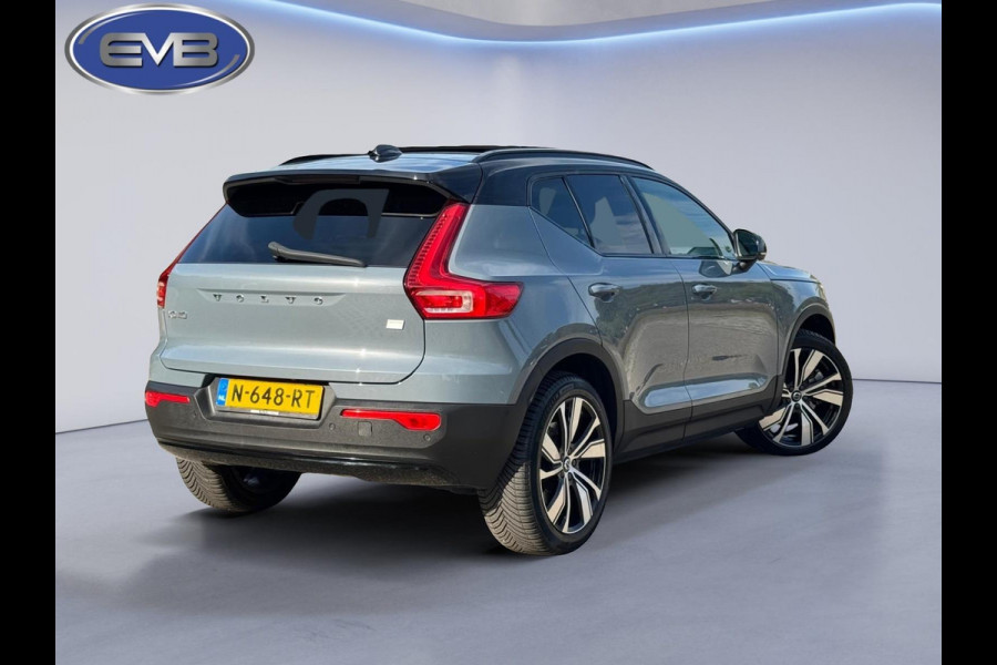 Volvo XC40 Recharge Pro, panoramadak, 360 camera, 20 inch, stoelverwarming,vele opties, 1e eigenaar, nl auto met nap