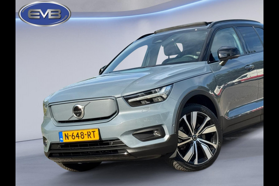 Volvo XC40 Recharge Pro, panoramadak, 360 camera, 20 inch, stoelverwarming,vele opties, 1e eigenaar, nl auto met nap