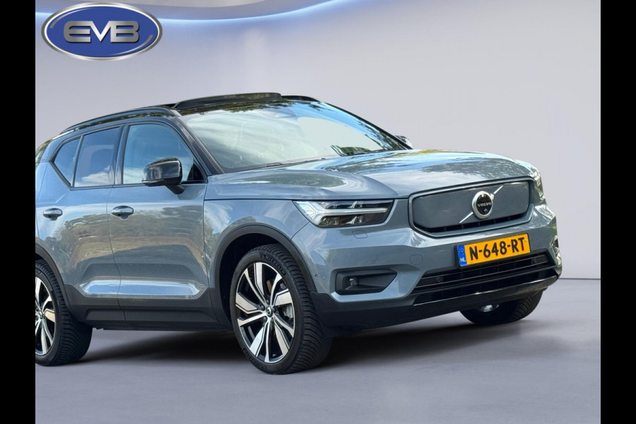 Volvo XC40 Recharge Pro, panoramadak, 360 camera, 20 inch, stoelverwarming,vele opties, 1e eigenaar, nl auto met nap