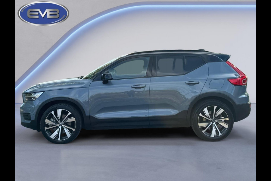 Volvo XC40 Recharge Pro, panoramadak, 360 camera, 20 inch, stoelverwarming,vele opties, 1e eigenaar, nl auto met nap