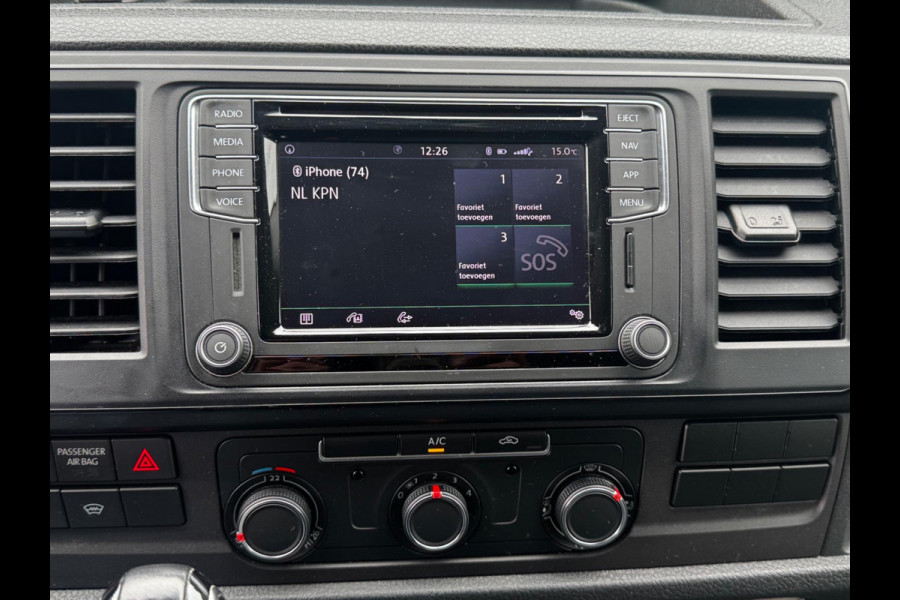 Volkswagen Transporter 2.0TDI 150PK AUTOMAAT HIGHLINE CARPLAY AIRCO TREKHAAK ZEER NETTE BUS! NAP ORIGINEEL NEDERLANDS