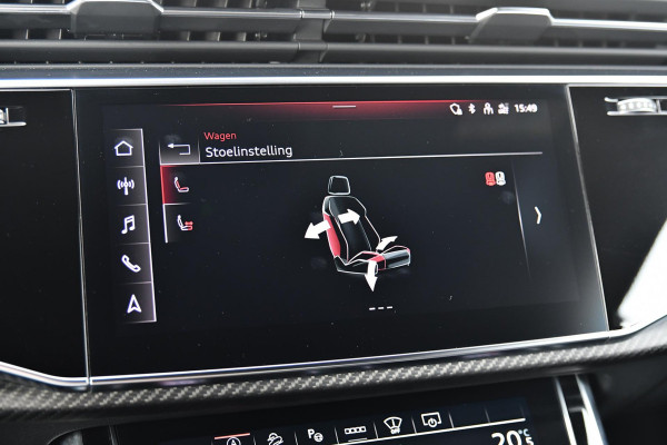 Audi Q8 4.0 TFSI RS Q8 quattro. Maxton, Pano, Softcl, Carbon, Alcantara hemel, 4W sturing, Koeling, Leder Design, Trekh, HUD, 360!