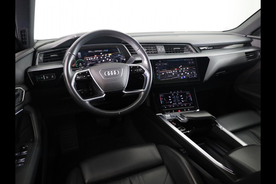 Audi e-tron e-tron 55 quattro advanced 95 kWh 408pk | Panoramadak | lederen bekleding | Assisten Tour pakket | Stoelen elektrisch verstelbaar met geheugen |  Bang & Olufsen Premium soundsystem