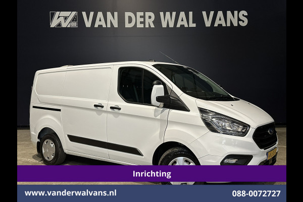 Ford Transit Custom 2.0 TDCI L1H1 Inrichting Euro6 Airco | Camera | LED | Apple Carplay | Android Auto | Cruisecontrol 2500kg trekhaak, Verwarmde voorruit, Parkeersensoren, Bijrijdersbank