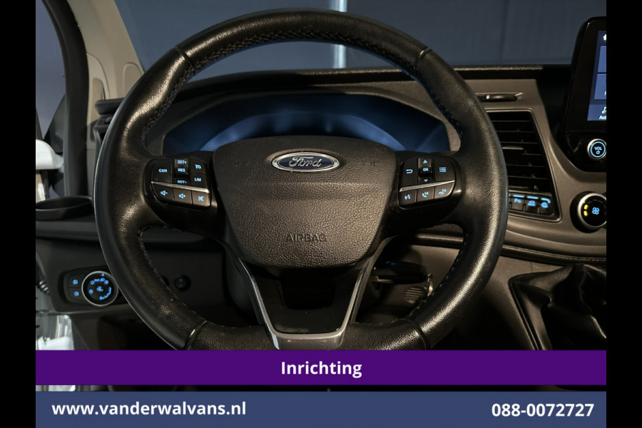 Ford Transit Custom 2.0 TDCI L1H1 Inrichting Euro6 Airco | Camera | LED | Apple Carplay | Android Auto | Cruisecontrol 2500kg trekhaak, Verwarmde voorruit, Parkeersensoren, Bijrijdersbank