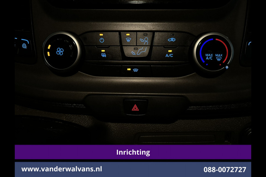 Ford Transit Custom 2.0 TDCI L1H1 Inrichting Euro6 Airco | Camera | LED | Apple Carplay | Android Auto | Cruisecontrol 2500kg trekhaak, Verwarmde voorruit, Parkeersensoren, Bijrijdersbank
