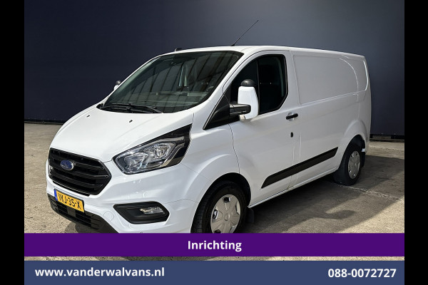 Ford Transit Custom 2.0 TDCI L1H1 Inrichting Euro6 Airco | Camera | LED | Apple Carplay | Android Auto | Cruisecontrol 2500kg trekhaak, Verwarmde voorruit, Parkeersensoren, Bijrijdersbank