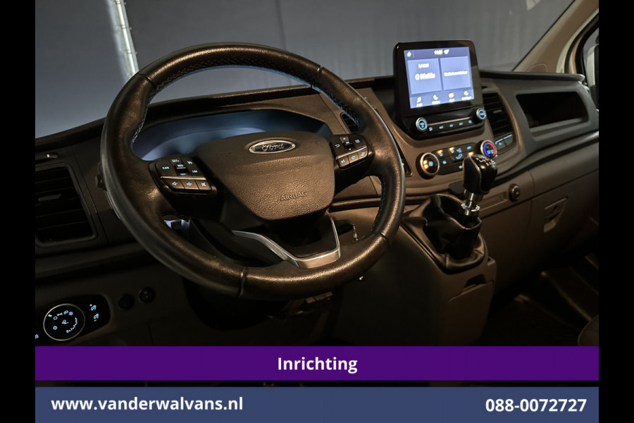 Ford Transit Custom 2.0 TDCI L1H1 Inrichting Euro6 Airco | Camera | LED | Apple Carplay | Android Auto | Cruisecontrol 2500kg trekhaak, Verwarmde voorruit, Parkeersensoren, Bijrijdersbank