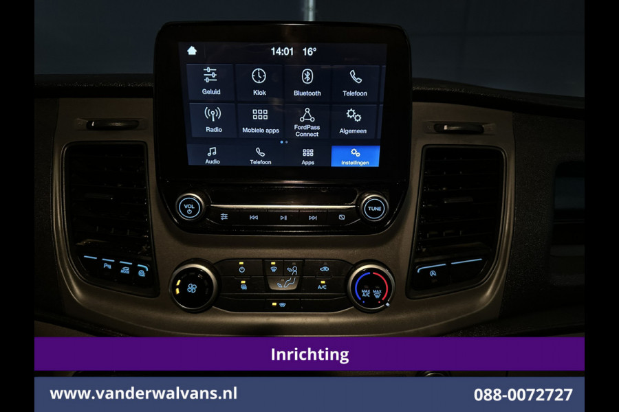 Ford Transit Custom 2.0 TDCI L1H1 Inrichting Euro6 Airco | Camera | LED | Apple Carplay | Android Auto | Cruisecontrol 2500kg trekhaak, Verwarmde voorruit, Parkeersensoren, Bijrijdersbank