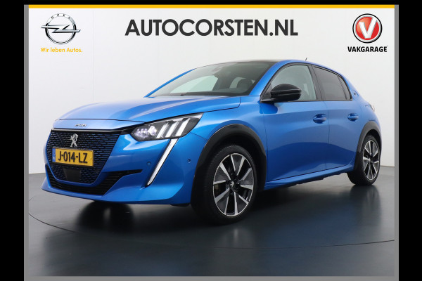 Peugeot e-208 EV GT 350 50kWh Panormadak Adap.Cruise 360°Camera Navi Ecc Stoelverwarming Apple Carplay Android Auto DAB+ Lane Assist Keyless Led Pdc 1e Eigenaar Origineel Nederlandse Auto