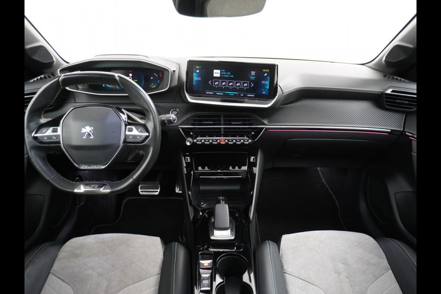 Peugeot e-208 EV GT 350 50kWh Panormadak Adap.Cruise 360°Camera Navi Ecc Stoelverwarming Apple Carplay Android Auto DAB+ Lane Assist Keyless Led Pdc 1e Eigenaar Origineel Nederlandse Auto