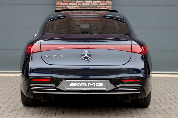 Mercedes-Benz EQS 450+ AMG Line 118 kWh | Hyperscreen | Luchtvering | Achterasbesturing | Distronic | Burmester | Memory | Keyless Go | Warmtepomp | Elek. Zitplaatsen Achter |