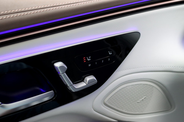 Mercedes-Benz EQS 450+ AMG Line 118 kWh | Hyperscreen | Luchtvering | Achterasbesturing | Distronic | Burmester | Memory | Keyless Go | Warmtepomp | Elek. Zitplaatsen Achter |