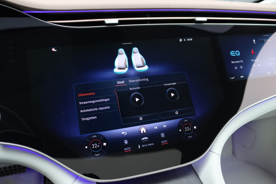 Mercedes-Benz EQS 450+ AMG Line 118 kWh | Hyperscreen | Luchtvering | Achterasbesturing | Distronic | Burmester | Memory | Keyless Go | Warmtepomp | Elek. Zitplaatsen Achter |