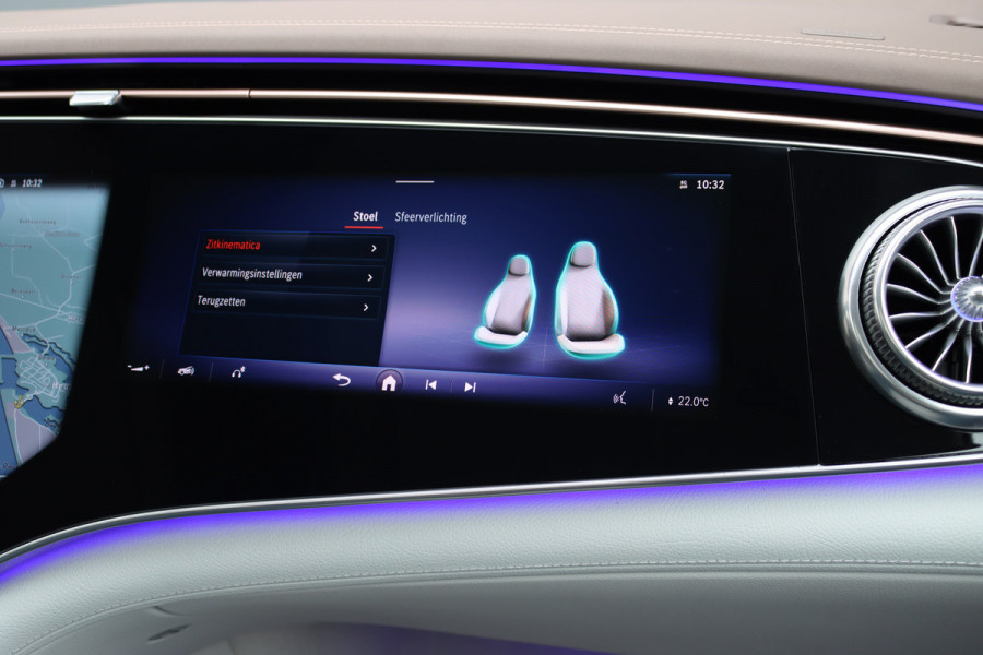 Mercedes-Benz EQS 450+ AMG Line 118 kWh | Hyperscreen | Luchtvering | Achterasbesturing | Distronic | Burmester | Memory | Keyless Go | Warmtepomp | Elek. Zitplaatsen Achter |