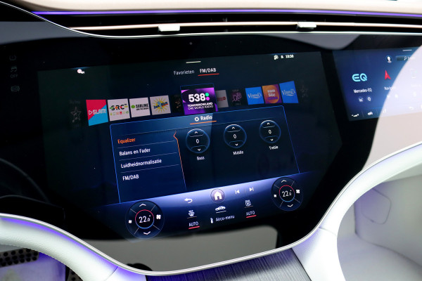 Mercedes-Benz EQS 450+ AMG Line 118 kWh | Hyperscreen | Luchtvering | Achterasbesturing | Distronic | Burmester | Memory | Keyless Go | Warmtepomp | Elek. Zitplaatsen Achter |