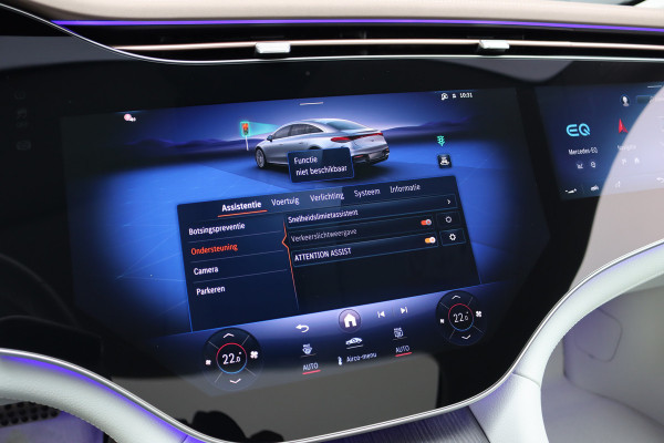 Mercedes-Benz EQS 450+ AMG Line 118 kWh | Hyperscreen | Luchtvering | Achterasbesturing | Distronic | Burmester | Memory | Keyless Go | Warmtepomp | Elek. Zitplaatsen Achter |