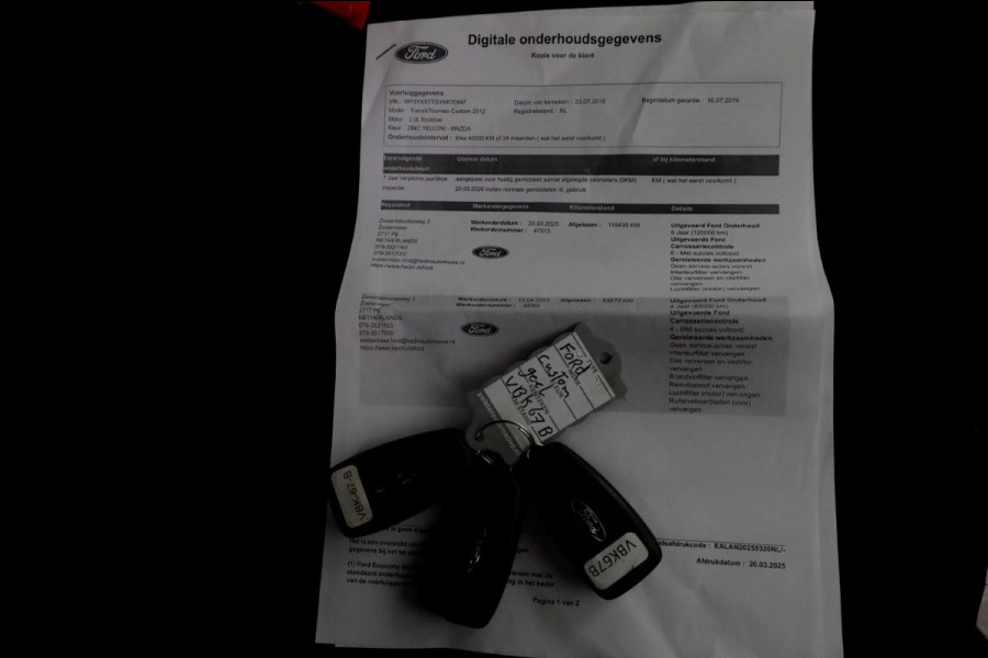 Ford Transit Custom 2.0 TDCI E6 L1H1 Trend Airco/Inrichting 07-2019