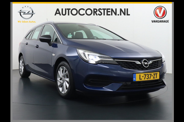 Opel Astra Sports Tourer 1.4T 145pk Navi Camera Lane-dep. Keyless 1/2Leer CruiseControl Led Bluetooth Pdc Apple/Android Aut.Verlichting Isofix Elek.Ramen Ecc Tel. Usb 16''LM Business Elegance