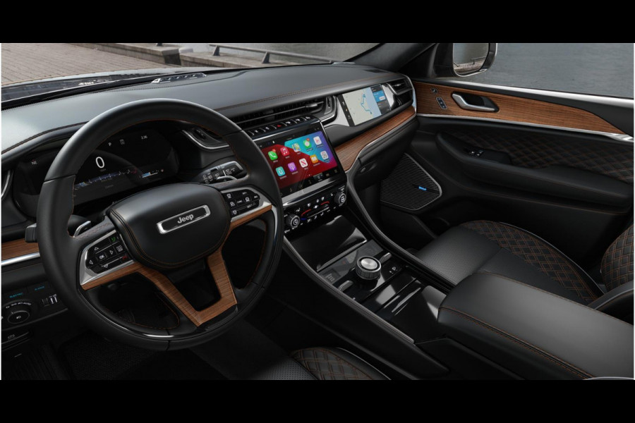 Jeep Grand Cherokee 380pk Aut. Summit Reserve 4xe | Premium Audio | Camera | Adapt. Cruise | Schuif/Kanteldak | Head Up | 21" | Winter Pack | Luxery Leather Seats | 2x 10,1" beeldschermen achterin