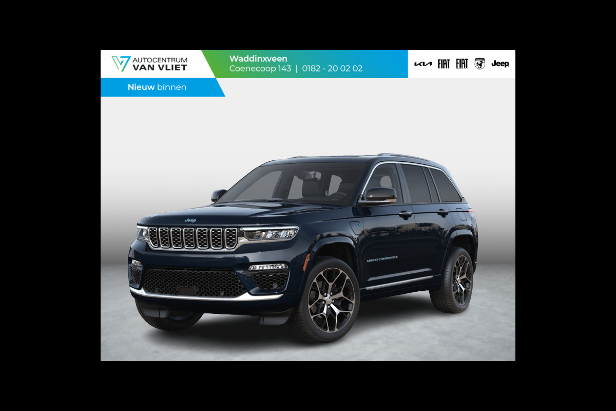 Jeep Grand Cherokee 380pk Aut. Summit Reserve 4xe | Premium Audio | Camera | Adapt. Cruise | Schuif/Kanteldak | Head Up | 21" | Winter Pack | Luxery Leather Seats | 2x 10,1" beeldschermen achterin Jeep Grand Cherokee 380pk Aut. Summit Reserve 4xe | Premium Audio | Camera | Adapt. Cruise | Schuif/Kanteldak | Head Up | 21" | Winter Pack | Luxery Leather Seats | 2x 10,1" beeldschermen achterin