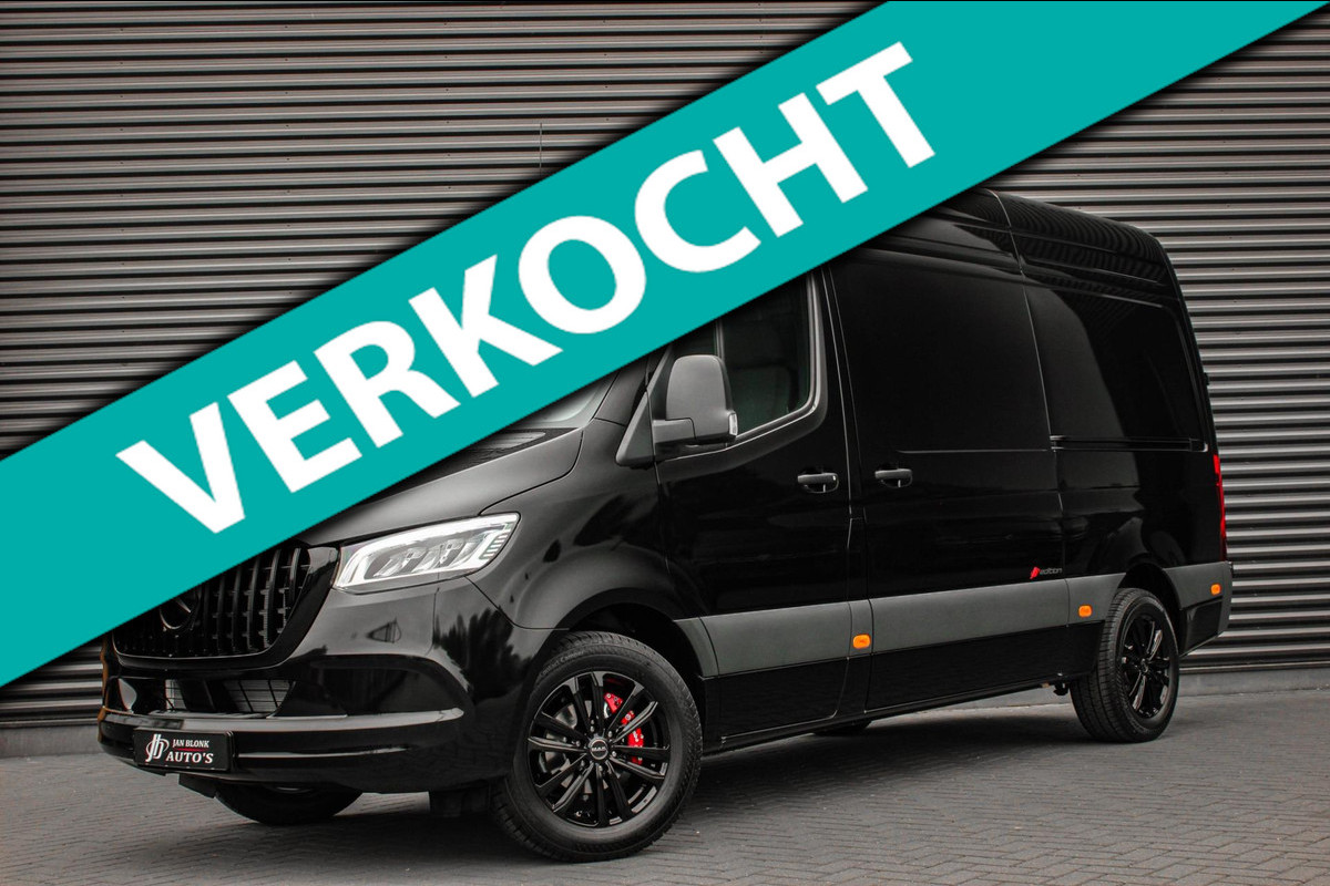 Mercedes-Benz Sprinter 319CDI L2H2 RWD 190PK FULL BLACK JB- EDITION / 3500KG / NEW / DIRECT RIJDEN / NAVIGATIE / PDC / FULL / LED
