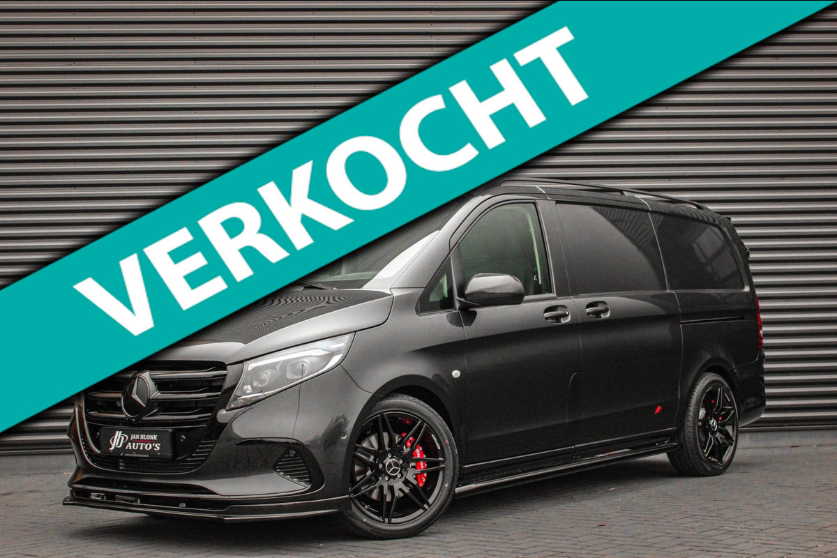 Mercedes-Benz Vito 119 CDI L2 SELECT LANG LEDEREN BEKLEDING / 2XSCHUIFDEUR / BPM VRIJ / VERLAAGD / AMG / APPLE CARPLAY / FULLBLACK
