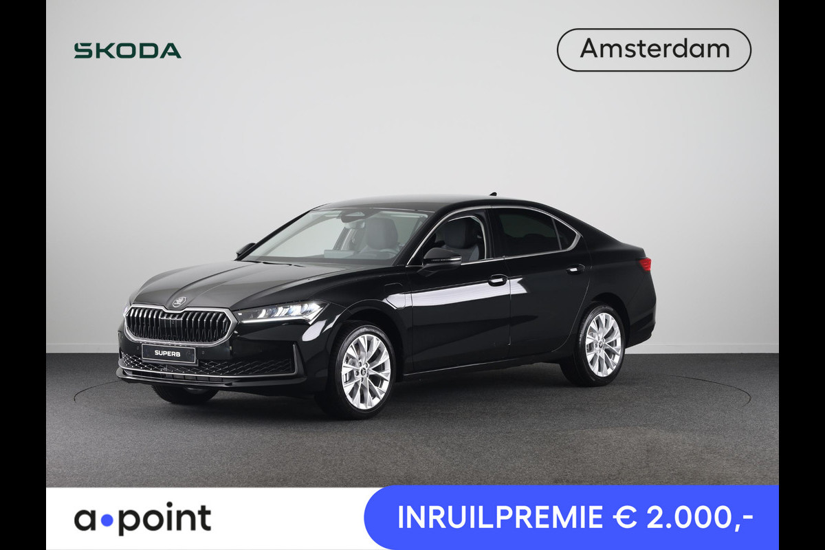 Škoda Superb Business Edition PHEV 1.5 TSI 204 pk 6 versn. DSG | Trekhaak wegklapbaar | Chrome pakket | 18 inch lichtmetalen velgen Škoda Superb Business Edition PHEV 1.5 TSI 204 pk 6 versn. DSG | Trekhaak wegklapbaar | Chrome pakket | 18 inch lichtmetalen velgen