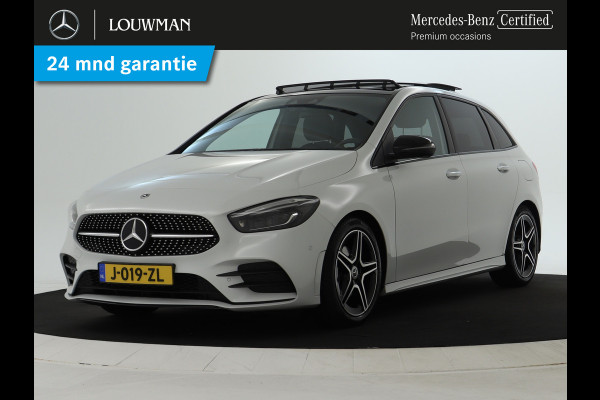 Mercedes-Benz B-Klasse 200 Business Solution AMG AMG Line | Night Pakket | Panorama Schuif-Kanteldak | Memory voorstoelen | Sfeerverlichting. Inclusief 24 maanden MB Certified garantie voor Europa.