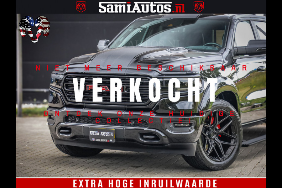 Dodge Ram 1500 THE HULK | CARBON | LIMITED 5.7 V8 | WIDE BODY KIT | RAMBOX | MULTI TAILGATE | LPG G3 | LUCHTVERING | ADAPTIVE | HUD | DIGI CLUSTER | DIGI MIRROR | 3500Kg