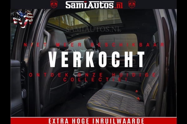 Dodge Ram 1500 Black Ops | Hemi 5.7 V8 4x4 | Panorama Dak | Night Edition | Alarm | Comfortabele Dubbele Cabine DC met Royale 5 Zitplaatsen | Alcantara / Leder | Alpine |