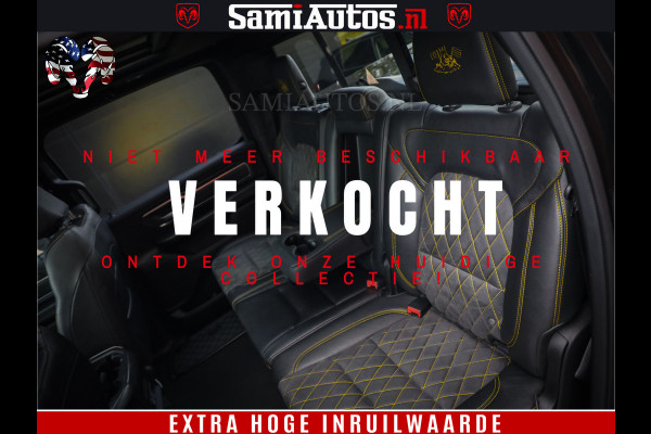 Dodge Ram 1500 Black Ops | Hemi 5.7 V8 4x4 | Panorama Dak | Night Edition | Alarm | Comfortabele Dubbele Cabine DC met Royale 5 Zitplaatsen | Alcantara / Leder | Alpine |