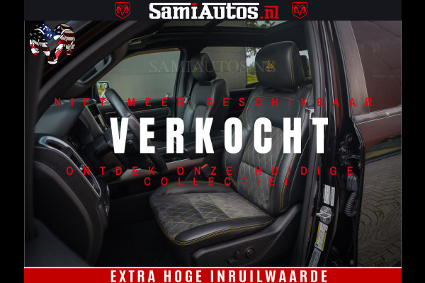 Dodge Ram 1500 Black Ops | Hemi 5.7 V8 4x4 | Panorama Dak | Night Edition | Alarm | Comfortabele Dubbele Cabine DC met Royale 5 Zitplaatsen | Alcantara / Leder | Alpine |