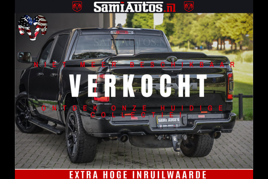 Dodge Ram 1500 Black Ops | Hemi 5.7 V8 4x4 | Panorama Dak | Night Edition | Alarm | Comfortabele Dubbele Cabine DC met Royale 5 Zitplaatsen | Alcantara / Leder | Alpine |