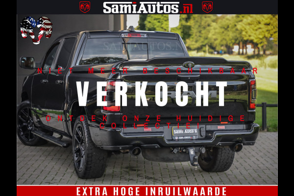 Dodge Ram 1500 Black Ops | Hemi 5.7 V8 4x4 | Panorama Dak | Night Edition | Alarm | Comfortabele Dubbele Cabine DC met Royale 5 Zitplaatsen | Alcantara / Leder | Alpine |