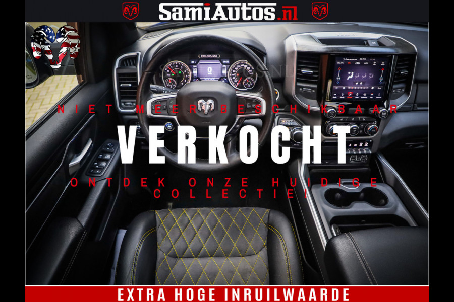 Dodge Ram 1500 Black Ops | Hemi 5.7 V8 4x4 | Panorama Dak | Night Edition | Alarm | Comfortabele Dubbele Cabine DC met Royale 5 Zitplaatsen | Alcantara / Leder | Alpine |
