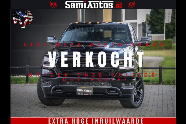 Dodge Ram 1500 Black Ops | Hemi 5.7 V8 4x4 | Panorama Dak | Night Edition | Alarm | Comfortabele Dubbele Cabine DC met Royale 5 Zitplaatsen | Alcantara / Leder | Alpine |