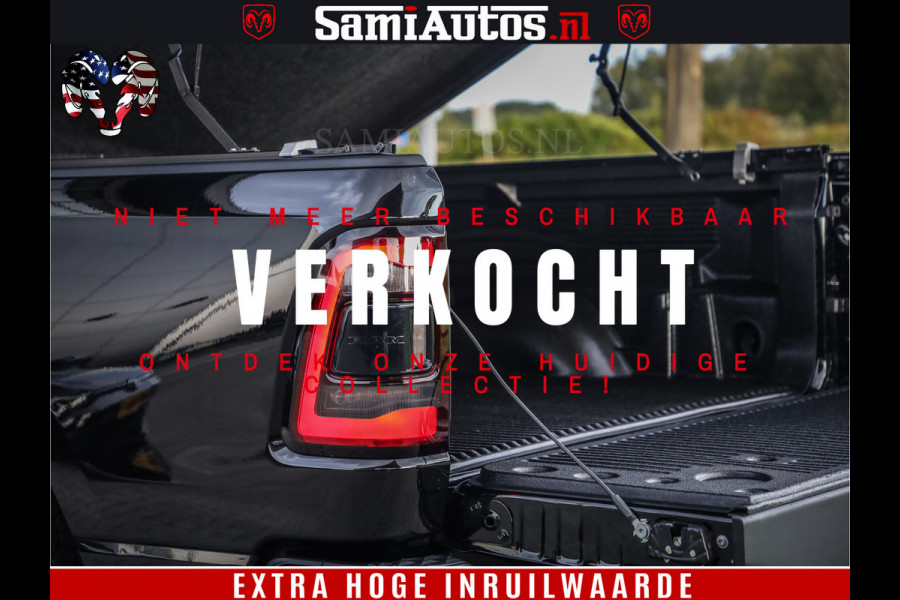 Dodge Ram 1500 Black Ops | Hemi 5.7 V8 4x4 | Panorama Dak | Night Edition | Alarm | Comfortabele Dubbele Cabine DC met Royale 5 Zitplaatsen | Alcantara / Leder | Alpine |