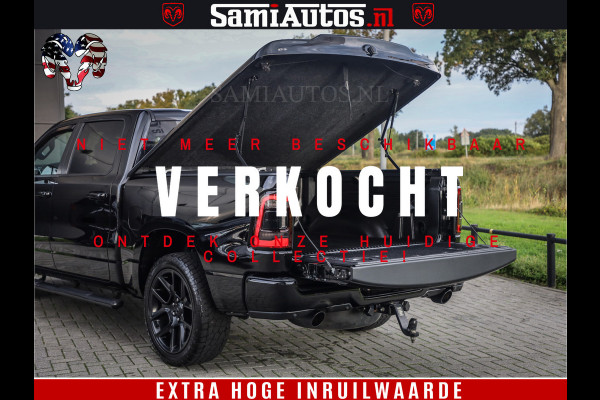 Dodge Ram 1500 Black Ops | Hemi 5.7 V8 4x4 | Panorama Dak | Night Edition | Alarm | Comfortabele Dubbele Cabine DC met Royale 5 Zitplaatsen | Alcantara / Leder | Alpine |