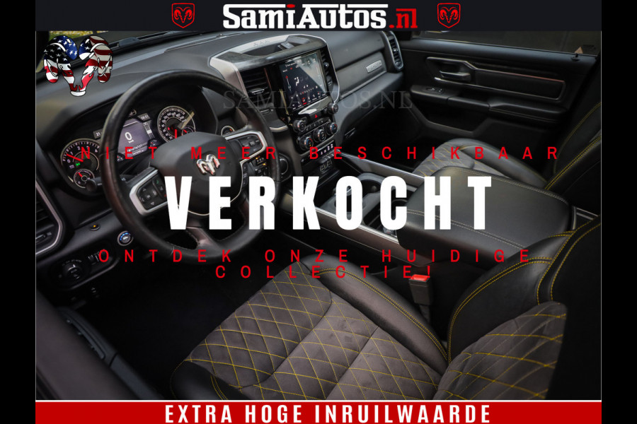 Dodge Ram 1500 Black Ops | Hemi 5.7 V8 4x4 | Panorama Dak | Night Edition | Alarm | Comfortabele Dubbele Cabine DC met Royale 5 Zitplaatsen | Alcantara / Leder | Alpine |