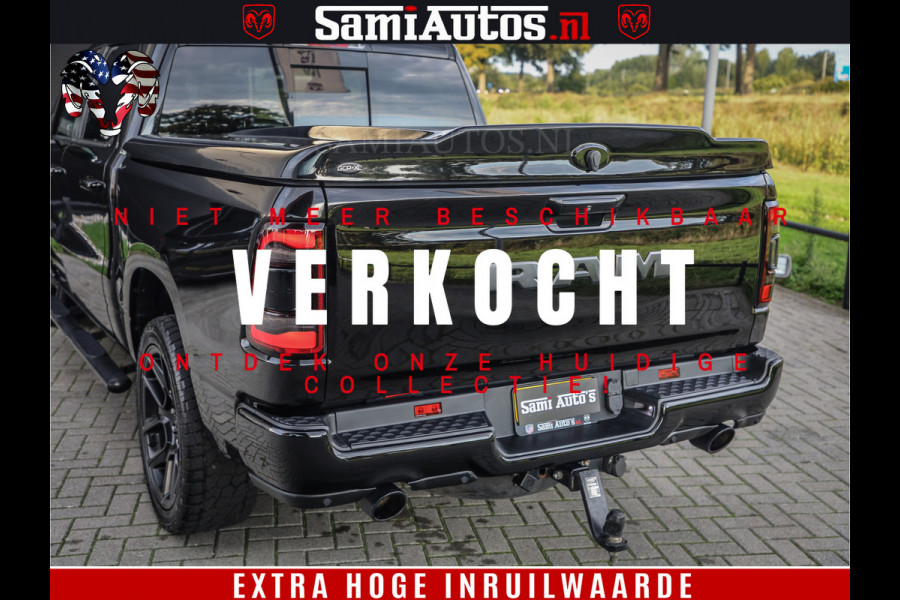 Dodge Ram 1500 Black Ops | Hemi 5.7 V8 4x4 | Panorama Dak | Night Edition | Alarm | Comfortabele Dubbele Cabine DC met Royale 5 Zitplaatsen | Alcantara / Leder | Alpine |