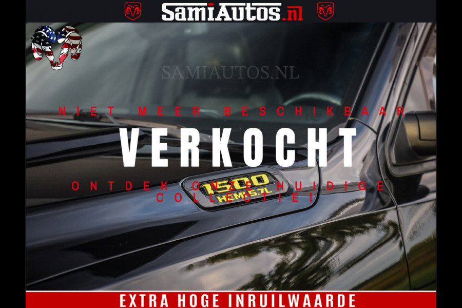 Dodge Ram 1500 Black Ops | Hemi 5.7 V8 4x4 | Panorama Dak | Night Edition | Alarm | Comfortabele Dubbele Cabine DC met Royale 5 Zitplaatsen | Alcantara / Leder | Alpine |