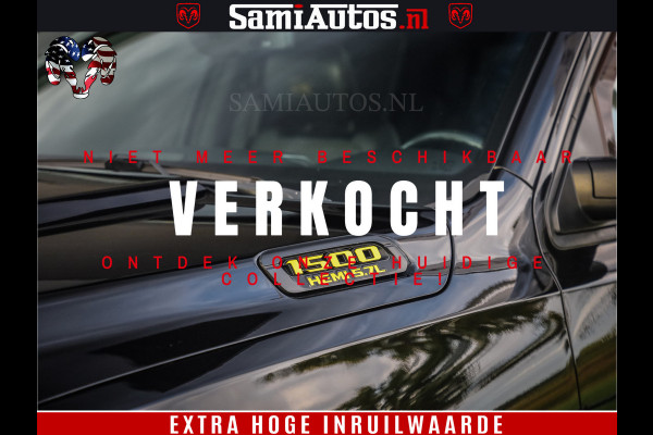Dodge Ram 1500 Black Ops | Hemi 5.7 V8 4x4 | Panorama Dak | Night Edition | Alarm | Comfortabele Dubbele Cabine DC met Royale 5 Zitplaatsen | Alcantara / Leder | Alpine |