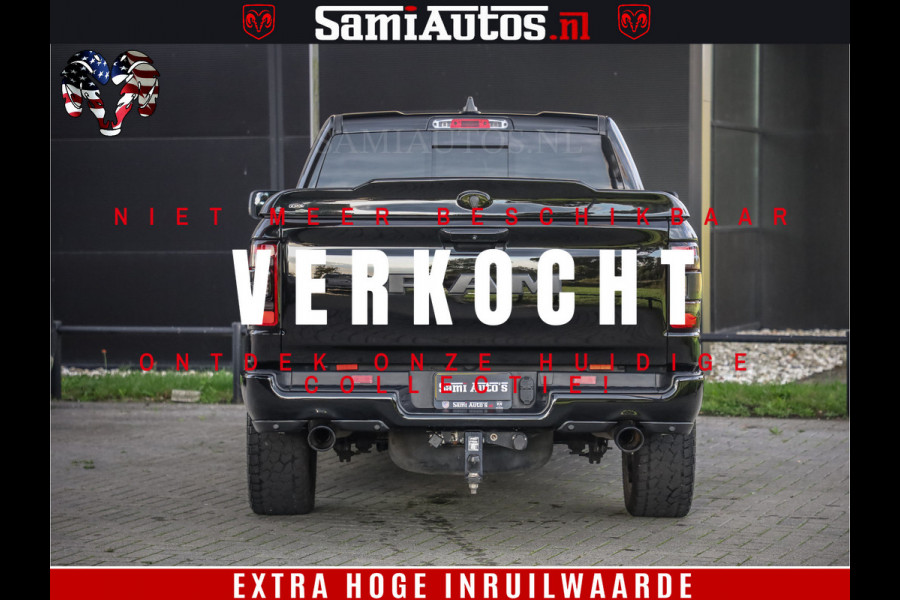 Dodge Ram 1500 Black Ops | Hemi 5.7 V8 4x4 | Panorama Dak | Night Edition | Alarm | Comfortabele Dubbele Cabine DC met Royale 5 Zitplaatsen | Alcantara / Leder | Alpine |