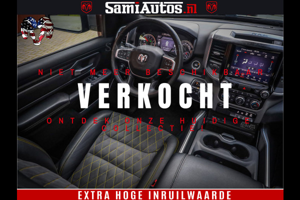 Dodge Ram 1500 Black Ops | Hemi 5.7 V8 4x4 | Panorama Dak | Night Edition | Alarm | Comfortabele Dubbele Cabine DC met Royale 5 Zitplaatsen | Alcantara / Leder | Alpine |