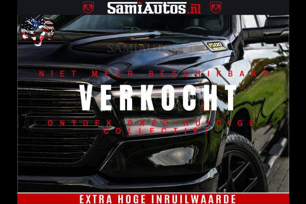 Dodge Ram 1500 Black Ops | Hemi 5.7 V8 4x4 | Panorama Dak | Night Edition | Alarm | Comfortabele Dubbele Cabine DC met Royale 5 Zitplaatsen | Alcantara / Leder | Alpine |