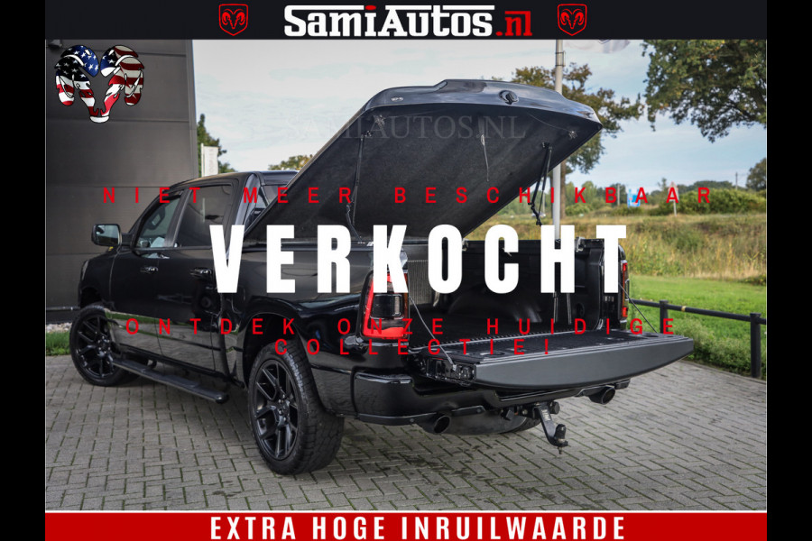 Dodge Ram 1500 Black Ops | Hemi 5.7 V8 4x4 | Panorama Dak | Night Edition | Alarm | Comfortabele Dubbele Cabine DC met Royale 5 Zitplaatsen | Alcantara / Leder | Alpine |