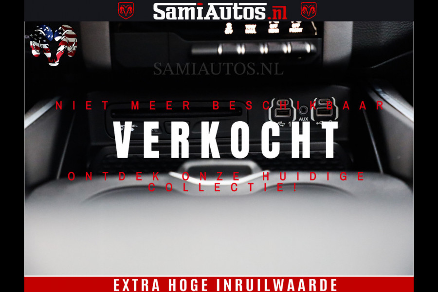 Dodge Ram 1500 Black Ops | Hemi 5.7 V8 4x4 | Panorama Dak | Night Edition | Alarm | Comfortabele Dubbele Cabine DC met Royale 5 Zitplaatsen | Alcantara / Leder | Alpine |
