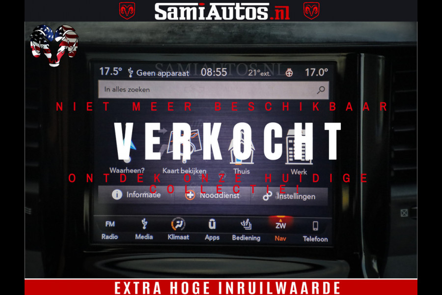 Dodge Ram 1500 Black Ops | Hemi 5.7 V8 4x4 | Panorama Dak | Night Edition | Alarm | Comfortabele Dubbele Cabine DC met Royale 5 Zitplaatsen | Alcantara / Leder | Alpine |