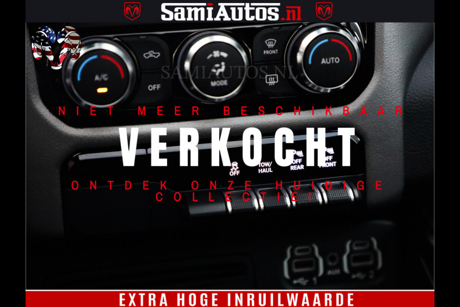 Dodge Ram 1500 Black Ops | Hemi 5.7 V8 4x4 | Panorama Dak | Night Edition | Alarm | Comfortabele Dubbele Cabine DC met Royale 5 Zitplaatsen | Alcantara / Leder | Alpine |